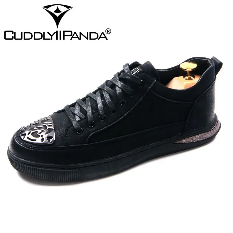 Da Panda Metal Homens Casual Low Pretos Sneakers Masculinos Dos De Moda Verão Marca Primavera Tênis Preto Fofinho Sapatos Top rwwtTSq