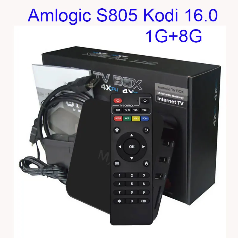 Prix pour 5 pcs/lot Android tv box Android 4.4 Boîte Amlogic S805 Quad HDMI 2.0 Kodi 16.0 Chargé ajouter-ons WiFi 4 K 1080 P WiFi Smart TV BOÎTE Prix pour 5 pcs/lot Android tv box Android 4.4 Boîte Amlogic S805 Quad HDMI 2.0 Kodi 16.0 Chargé ajouter-ons WiFi 4 K 1080 P WiFi Smart TV BOÎTE