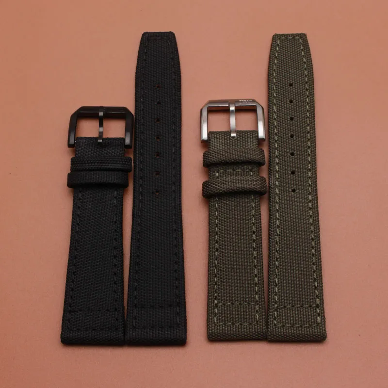 

New style nylon strap watch accessories watchband 20mm 21mm 22mm for sport watch Strap accessories men women black green bands