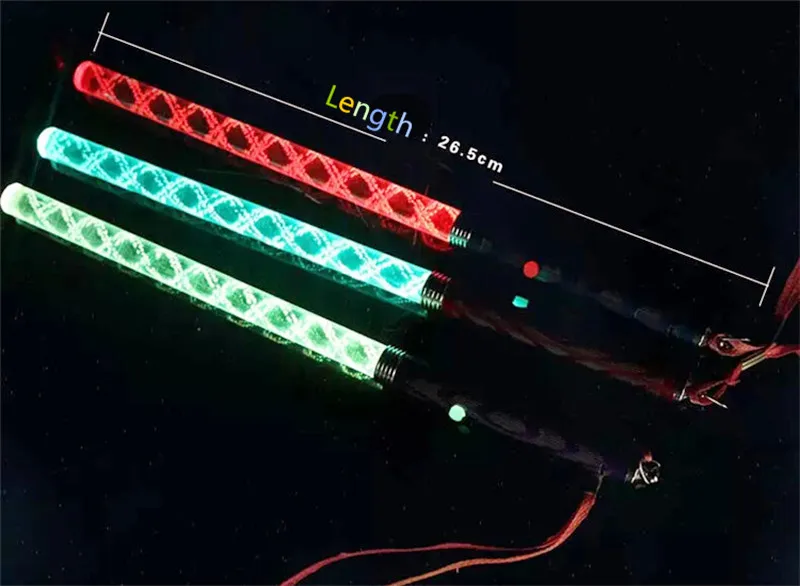 12 Light-Up White Sticks Flashing Patrol Wands LED Glow Blinking Rave Party EDC