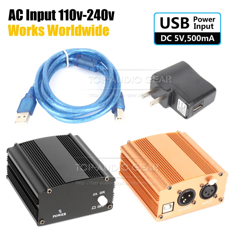 USB 48 В постоянного тока для фантома микрофона Питание V Behringer C 3 1 C1 C3