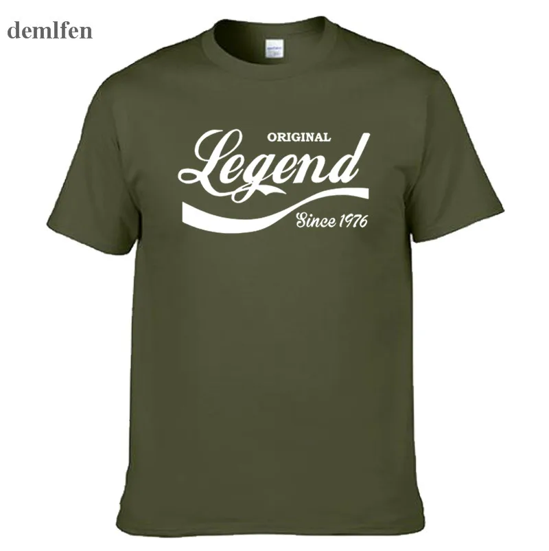 Модная футболка с надписью Legend Since забавная подарок на день рождения топ Муж папа