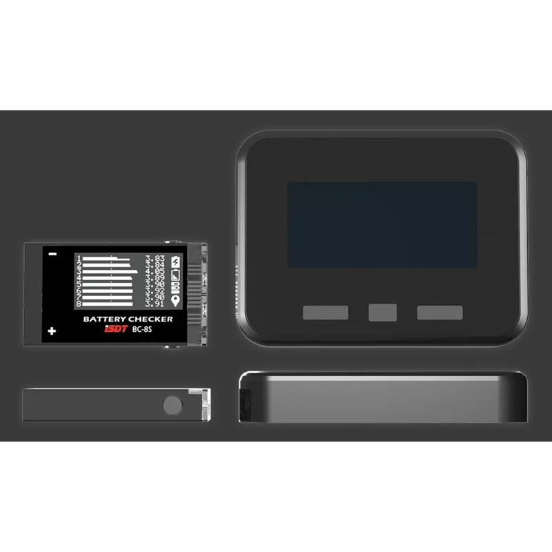 Устройство проверки батареи ISDT BC 8S с двумя звуковыми сигналами 85 дБ OLED экраном