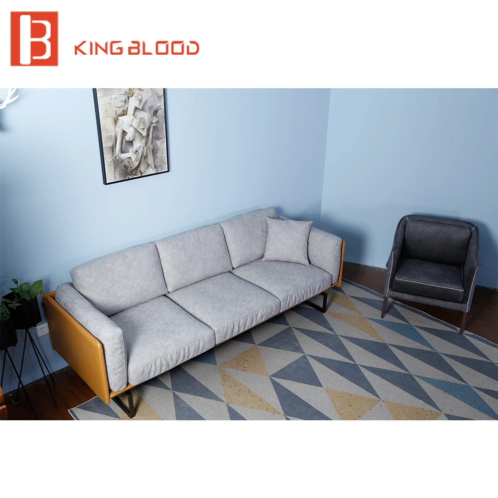 Luxury Modern Hotel Lobby Italy Nappa Leather Sofa Set Furniture for Sale