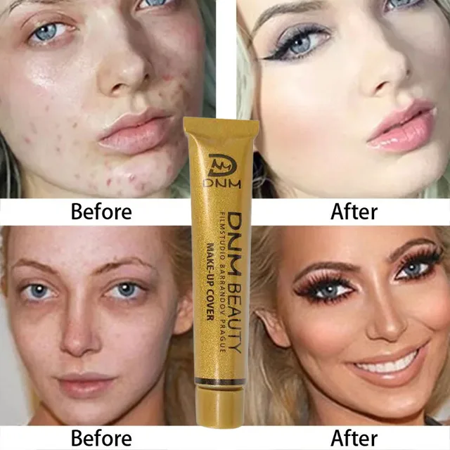 Full Skin Concealer Foundation Cream Face Professional Blemish Cover Dark Spot Tattoo Contour Makeup Liquid Concealer Cosmetic 4