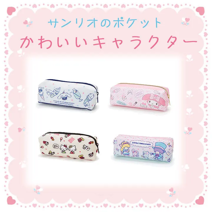 Kawaii японский мультфильм My Melody Twin Stars Hello Kitty Purim PomPom холст косметичка Сумка для