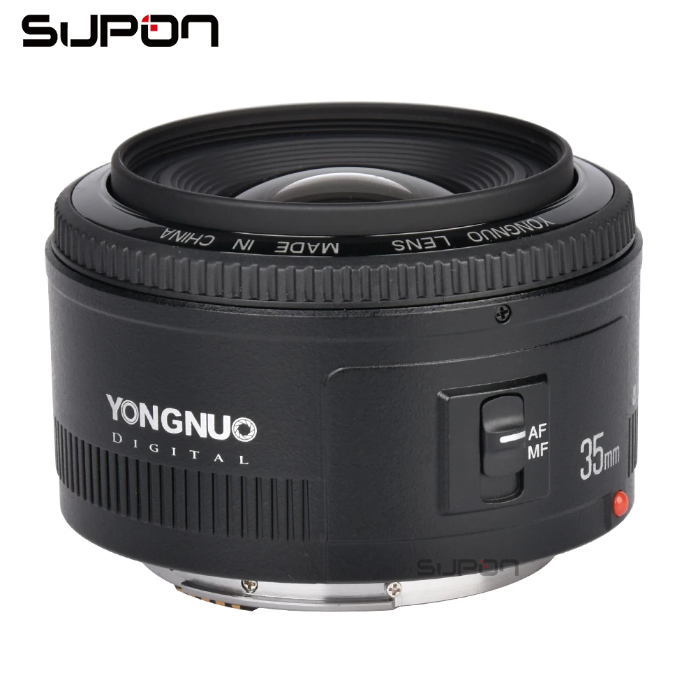 YONGNUO YN35mm объектив F2.0 широкоугольный объектив с большой апертурой фиксированный Автофокус Объектив EF крепление для Canon DSLR камер 600D 60D 5D