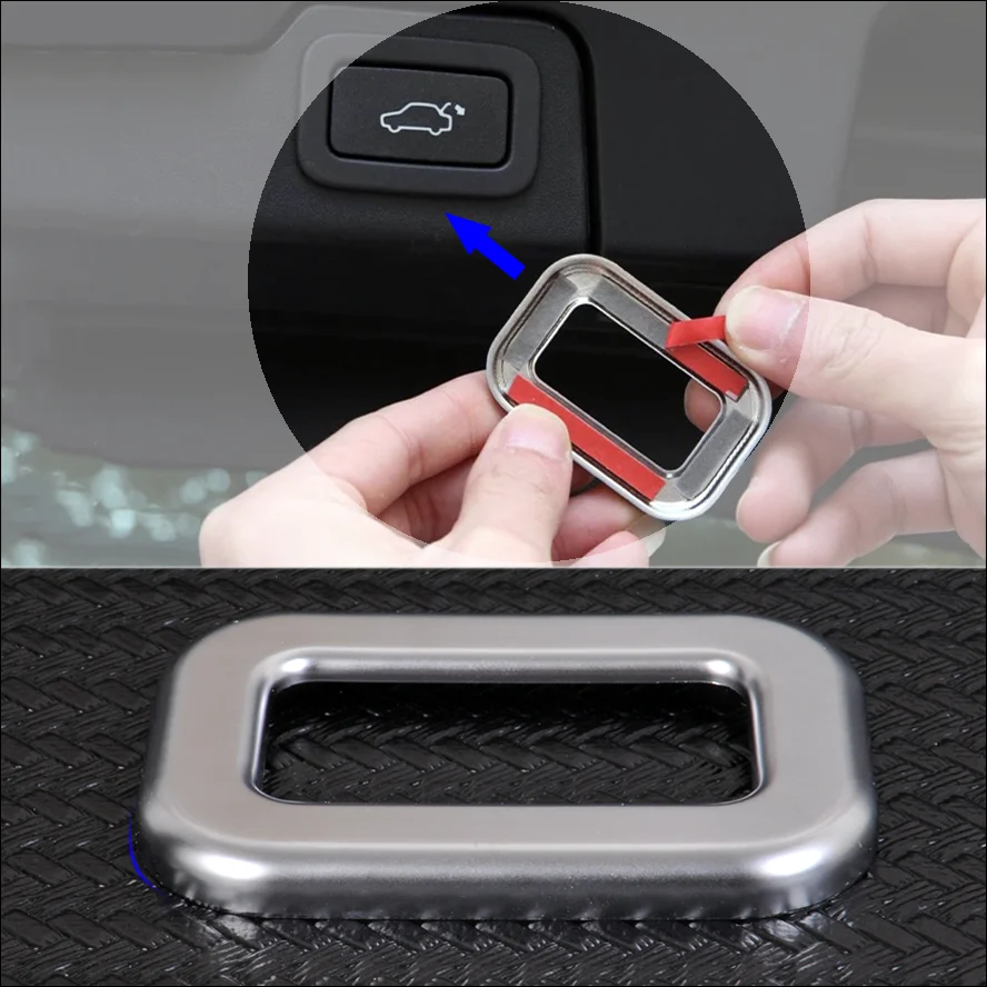 Interior Accessories Tail Door Button Trim For Range Rover Sport Evoque Velar Vogue For Discovery Sport 2015 2016 2017