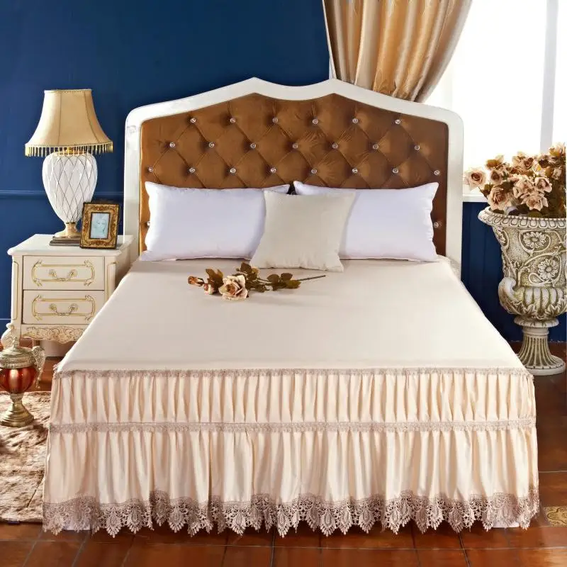 New Pure Princess Lace Modal Bed Skirt Ruffles High Quality Comfortable
