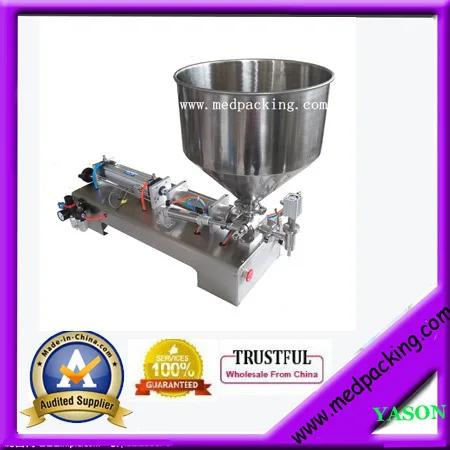 

100-1000ml Semi-Automatic Paste Tube Filling Machine For Sauce YS-SD54 GRIND