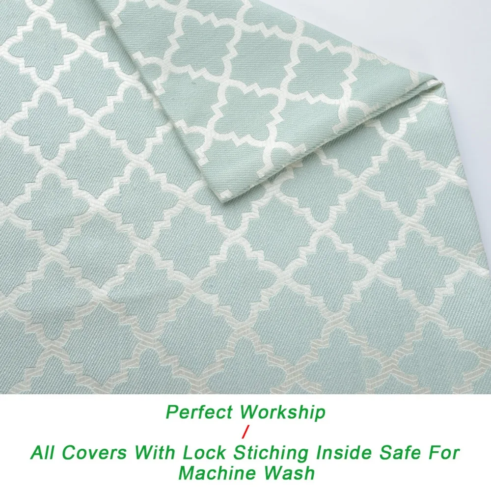 light blue accent pillows for bed