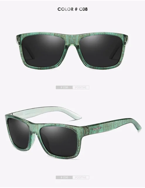 DUBERY фирменный дизайн поляризованные солнцезащитные hd-очки мужские водительские оттенки мужские ретро солнцезащитные очки для мужчин летние зеркальные квадратные очки 182 - Цвет линз: 8