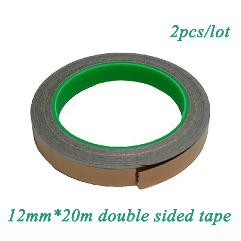 2pcs 12mm*20m Length Conductive Copper Foil Tape Double Sided