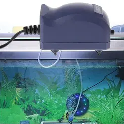 Аквариум воздушный насос один выход кислорода Silent мини-воздушный компрессор кислорода Fish Tank пузырь водяной насос ЕС Plug 220 В # C93U # Dropshi