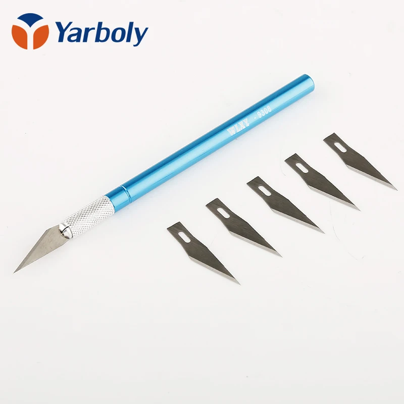 Metal Handle Hobby Knife/cutter knife / craft knife / pen cutter+5pcs
