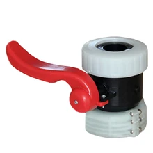 Dn50 баррель упаковки Запчасти Пластик клапаны ibc фторкаучук шаровой клапан 1000l баррель кислот и щелочей клапан