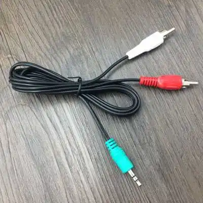 3.5mm Plug Jack to 2 RCA Male Stereo Audio Cable Adapter Y Splitter Converter 1.2M