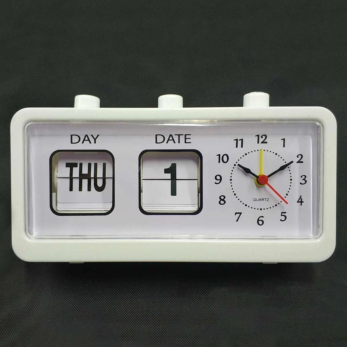 

Flip Clock Vintage Decorative Bedroom Retro Flip Down Clock Date Time Auto Page Table Clocks Student Desk Watch