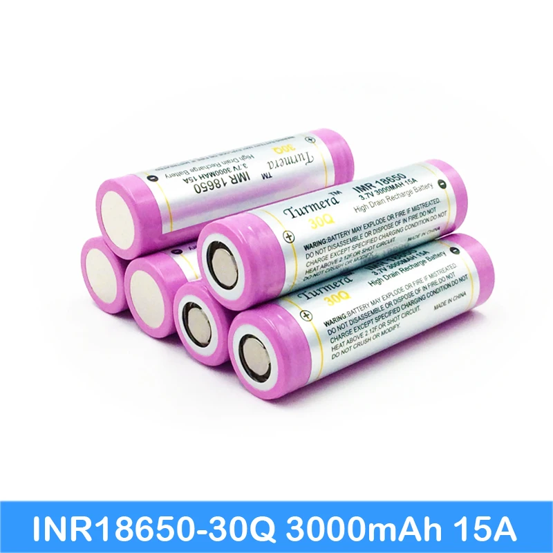 18650 батарея 3000 мАч Оригинальный Новый INR18650 30Q аккумуляторная литий-Литий-ионные