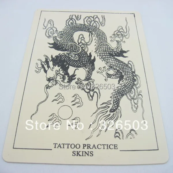 

5PCS Small Size Dragon Design Stencil Tattoo Practice Skin Supply STPS-02-5