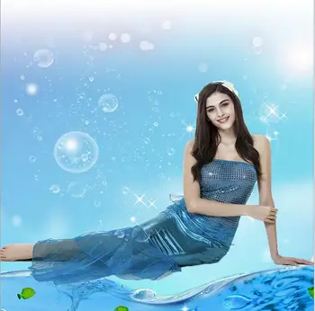 

free shipping Halloween Christmas Costumes Girls Cospaly Dresses the little mermaid Ariel Princess Costume halloween