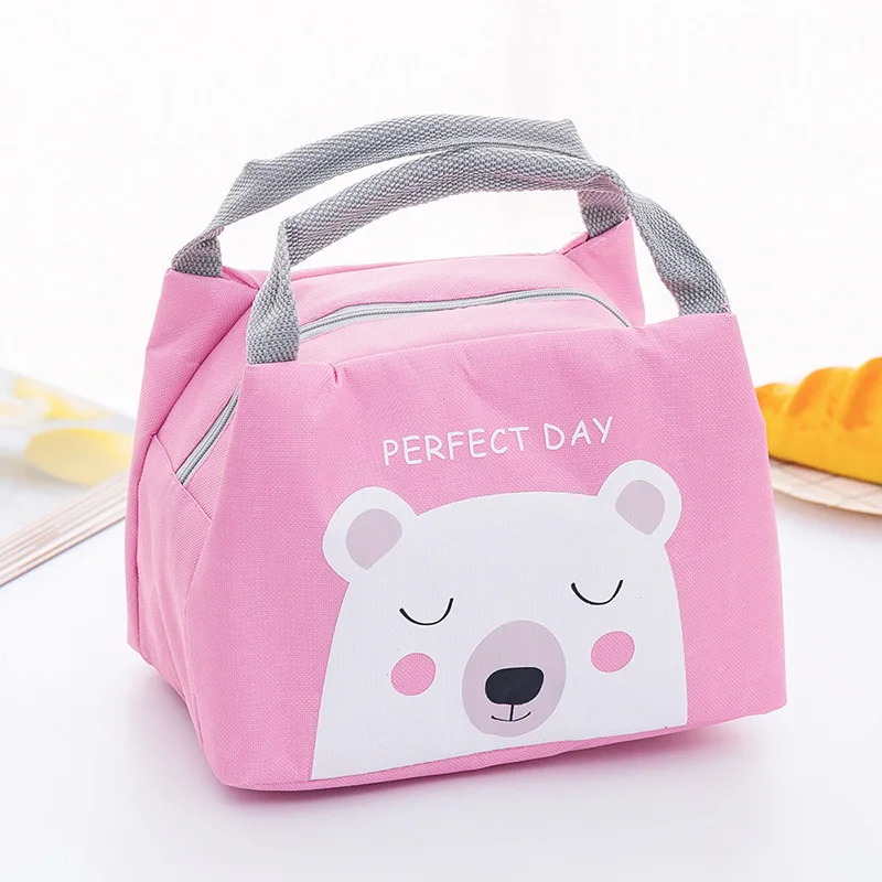 Baby Food Insulation Bag Portable Waterproof Thermal Oxford Lunch Bags Convenient Leisure Cute Cartoon Picnic Tote