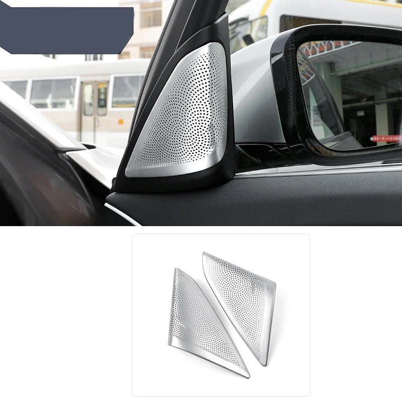 

For BMW 5 Series G30 2017 2018 Car-styling Interior Door Stereo Speaker Cover 2pcs