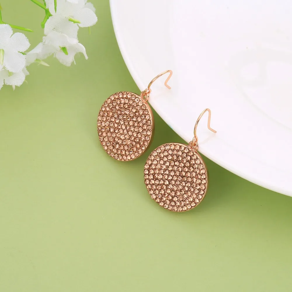Full Clear CZ Crystal Drop Earrings Classic Rose Gold Personality Fashion Shining Jewelry Gifts Aretes De Mujer 2019 | Украшения и