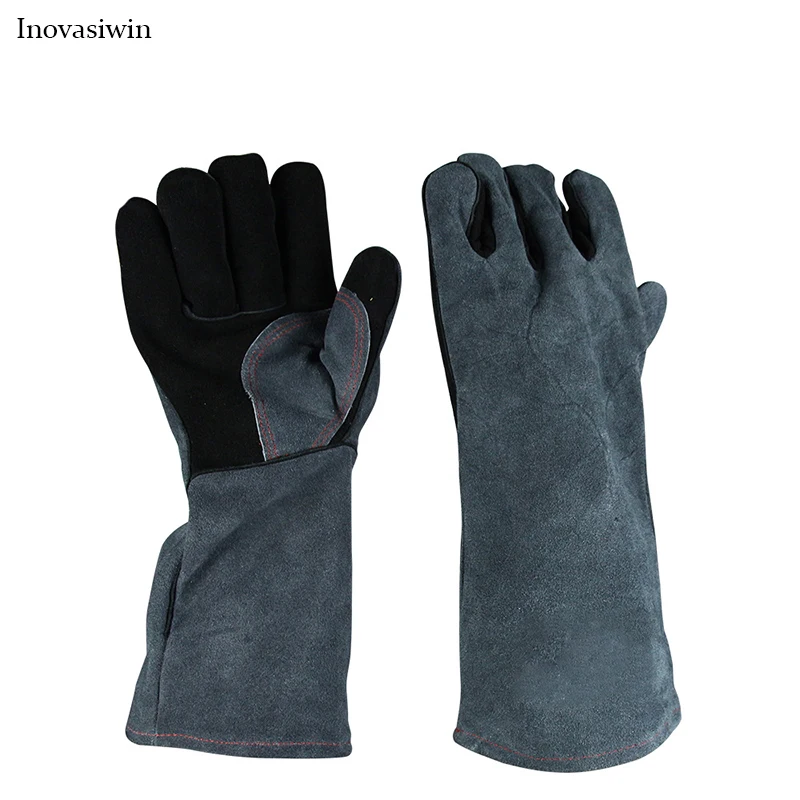 BBQ Gloves High Temperature 500 Degrees Flame-retardant Insulated Kitchen Microwave Oven Baking Outdoor BBQ Gloves for Adult