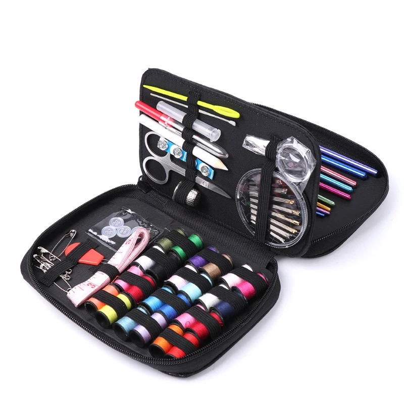

98Pcs Sewing Thread Stitches Needles Tool Set Cloth Buttons Craft Scissor Travel Sewing Kit Multifunction Sewing Accessories
