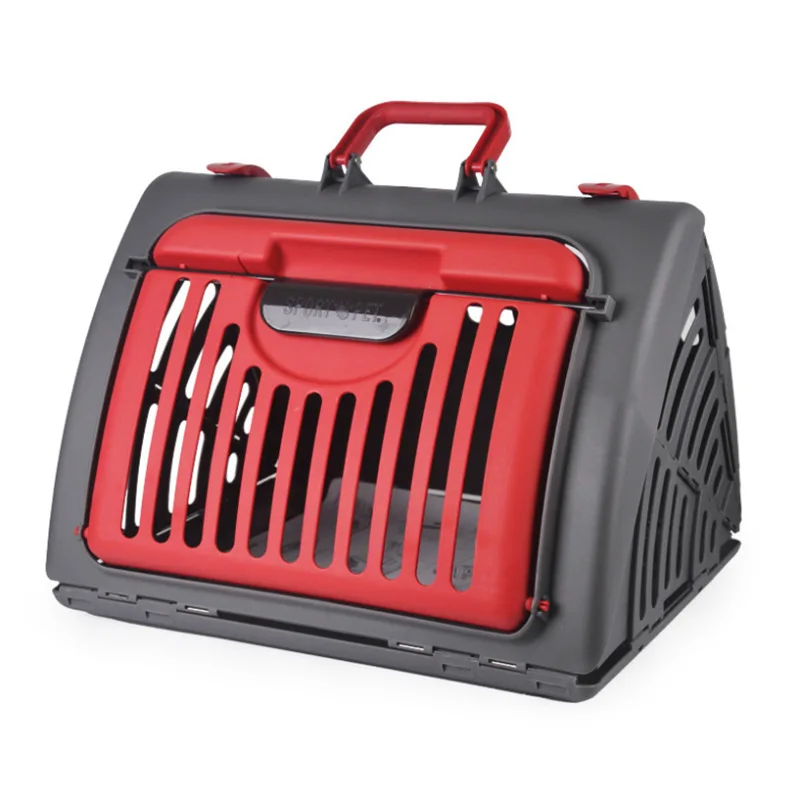

Lekexi Pet Dog Carrier Box Aircraft Air Transport Collapsible Cats Dog Carrier Checked Out Box Small Cat Carrier Car Accessories