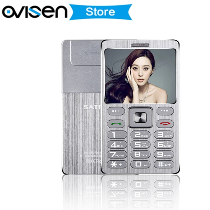

Ultra Thin Credit Card Mobile Phone Fsmart SATREND A10 Dual Sim GSM Metal Body 1.77" Mini Bluetooth dialer vibration Cellphone