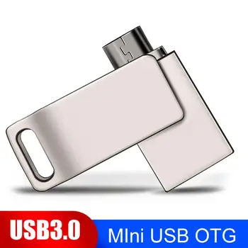 

New 8/16/32/64GB Dual Plug OTG Micro-USB USB 3.0 U Disk Flash Drive for Phone PC