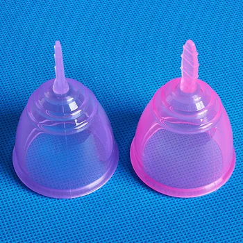 

3 Colors 6PCS/lot Reusable Import Medical Grade Silicone Menstrual Cup Feminine Hygiene Product Lady