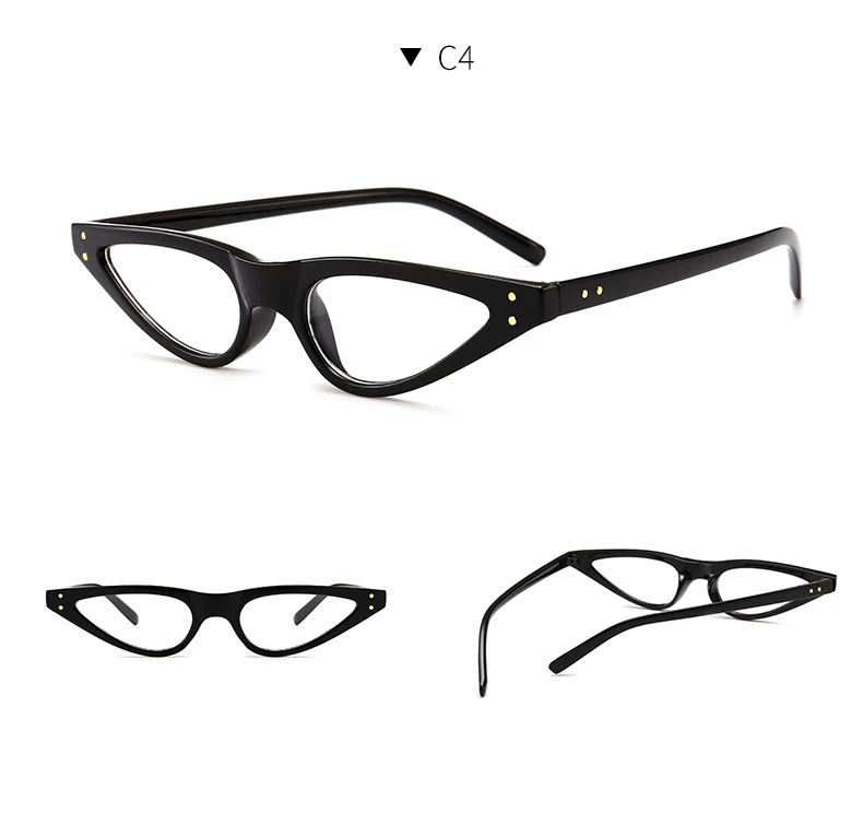 Кошачий глаз солнцезащитные очки женские маленькие треугольные очки винтажные стильные Cateye Солнцезащитные очки женские UV400 очки подарки