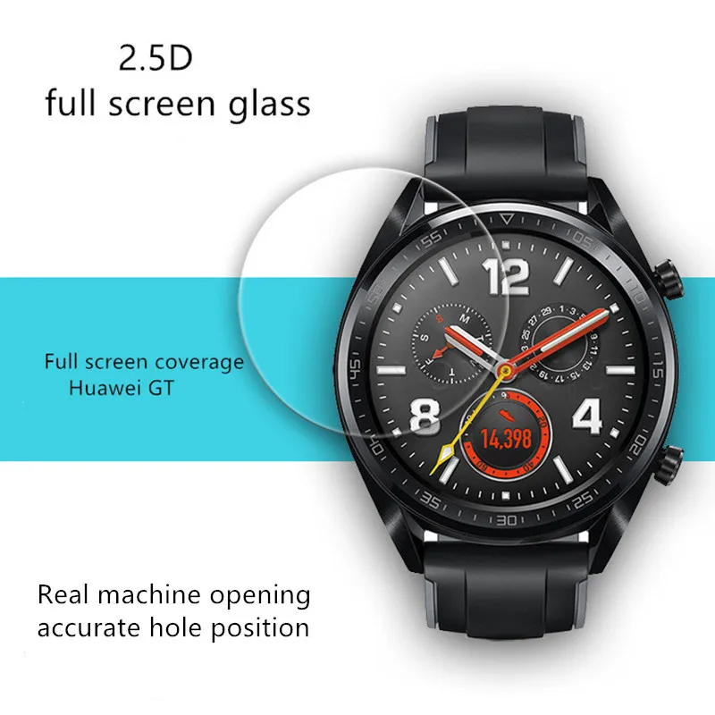 

2PCS 3D For Huawei Watch GT Tempered Film For Watch GT Watch Tempered Glass Film Smart Sports Watch Film