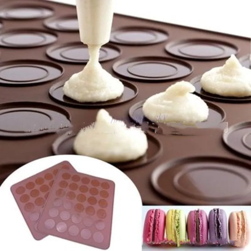 

3 Style Silicone Macaron Baking Mat DIY Dessert Cookies Decorators Baking Tray Tools Cake Muffin Pastry Mould Kitchen Gadgets