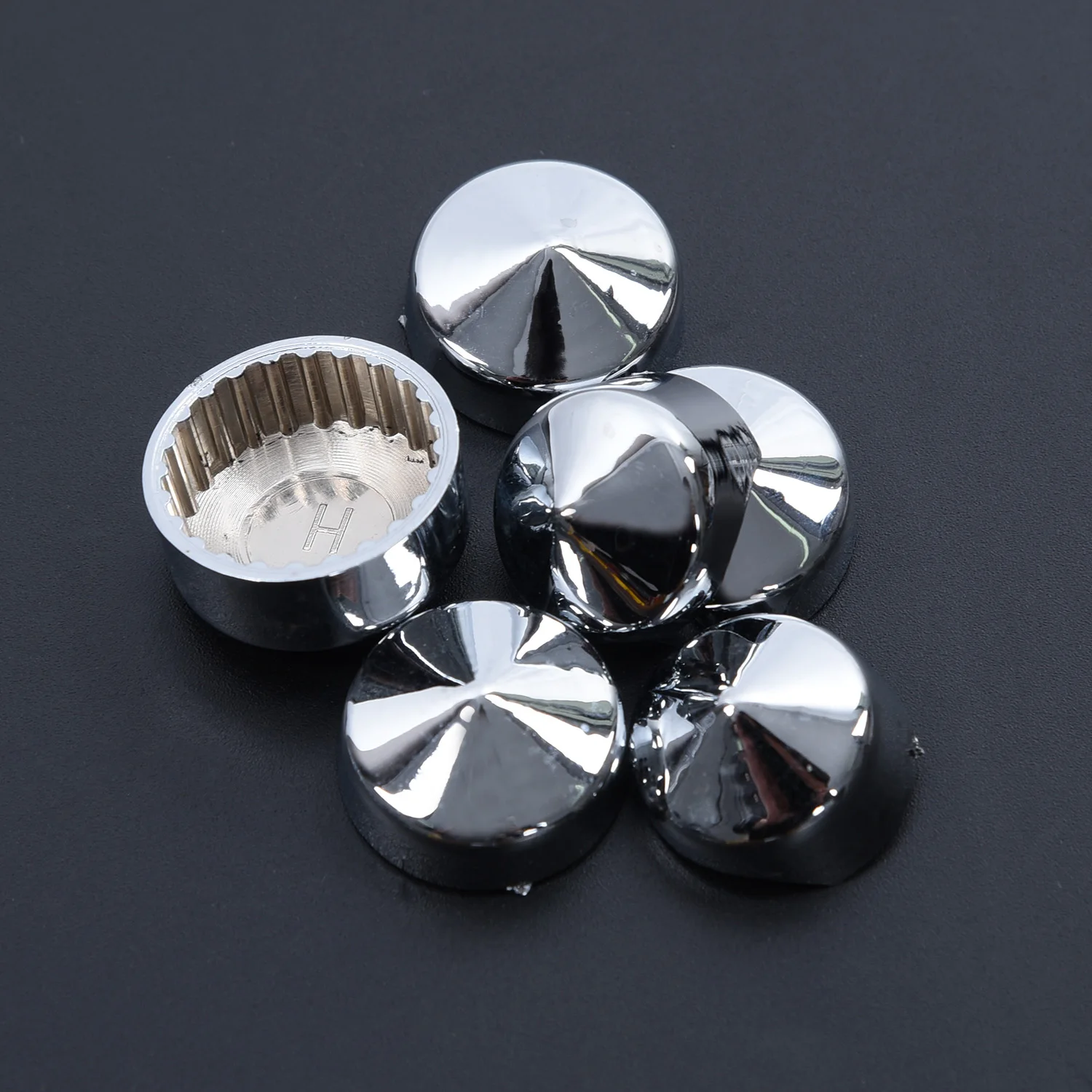 

Set Bolt Cover Cap Silver Chrome Parts 1984-2006 New Latest Durable Practical High Quality