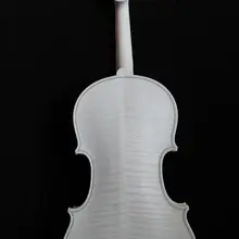 1 шт. незавершенная скрипка 4/4 белая скрипка ель Топ и клен обратно