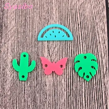 Najtaniej 20mm/25mm Bransoletka Akrylowa 2 Otwory Ozdoby Imprezowe Pudełko Dekoracyjne Prezenty Wycinanka Laserowa-AC1545/AC1546