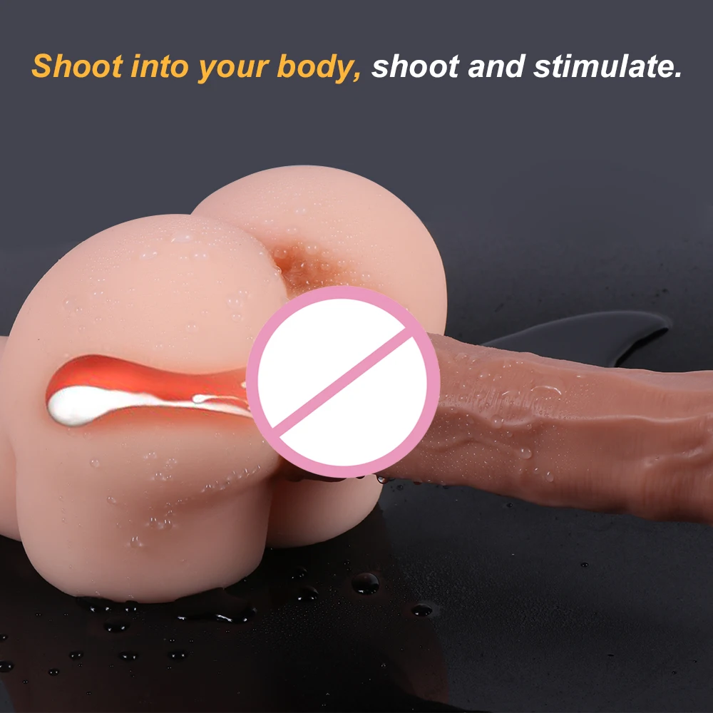 Realistic Ejaculation Dildo Spray Water Male Artificial Penis Anal Dildos with Suction Cup Masturbation Adult Sex Toys for Women (4)