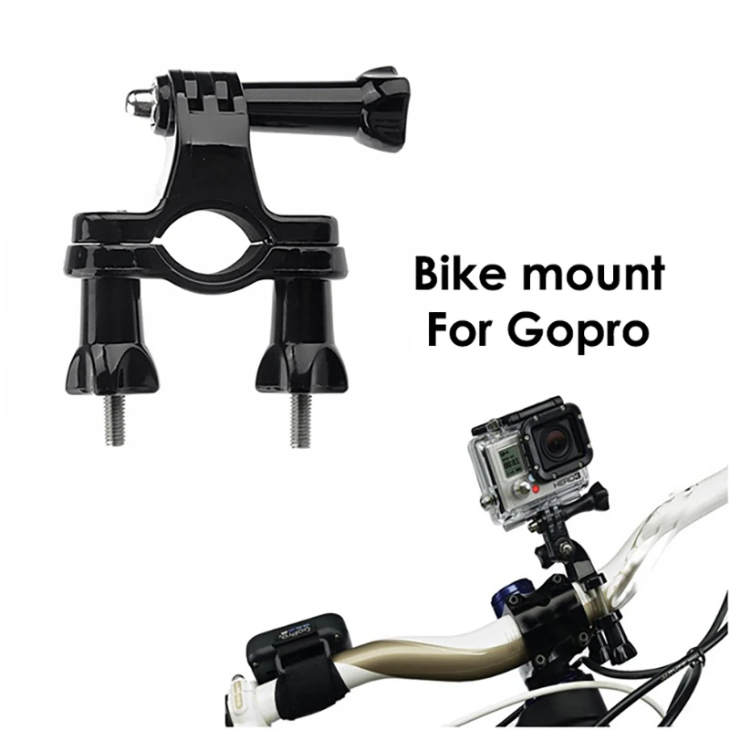 Gopro Bike Mount Accessories Go Pro Holder Adapter Seatpost Pipe Rack Roll Bar Mounting for