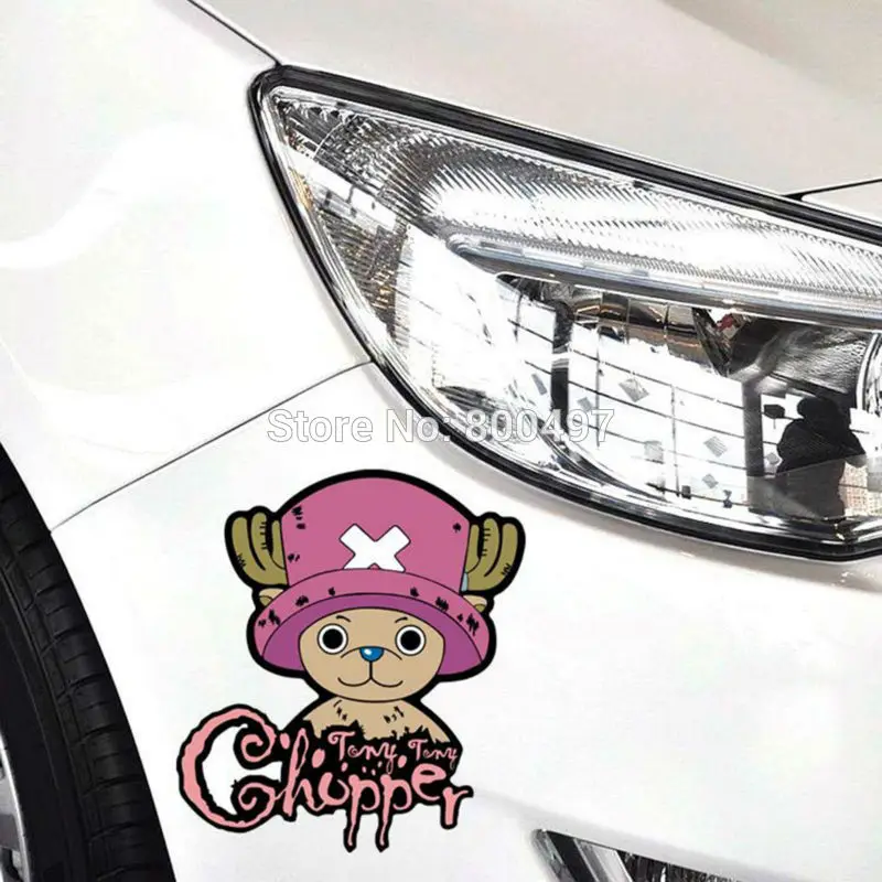 10 面白い車のスタイリング車カバー車のステッカーワンピースヒーローアイアンマントニーチョッパーフライングデカール用シボレーvwヒュンダイプジョーシュコダマツダ Aliexpress