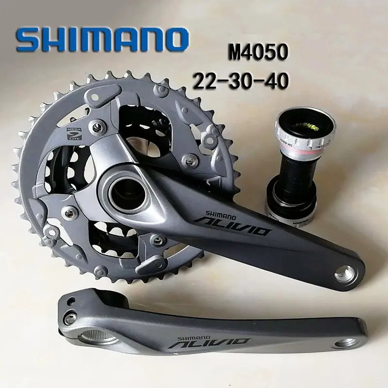 Shimano ALIVIO FC M4050 40 30 22T 170 мм 9 скоростной горный велосипед коленчатый набор включает