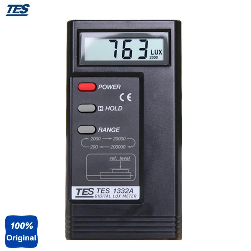 Tes-1332a освещенность Light Meter спектральная чувствительность близка к CIE фото пик Curve удержания данных аналоговый Выход Jack для Запись