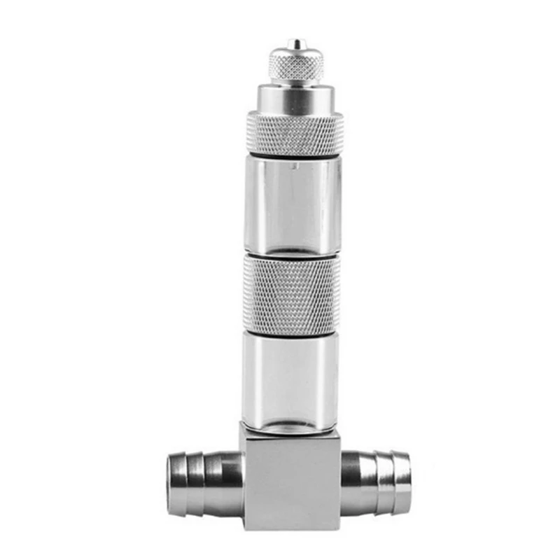 16Mm External U-Tubes Bend Co2 Diffuser Aquarium Tank Carbon Dioxide Atomizer Regulator Reactor Generator Kit - Цвет: Silver