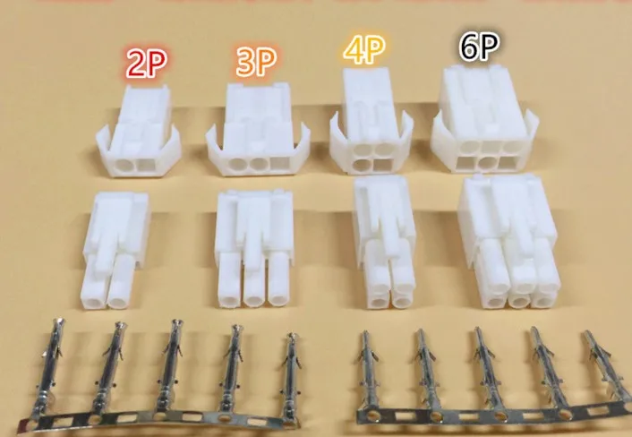

20 Sets EL-2/3/4/6P Small tamiya Electronic connector 4.5mm EL-4.5 Multipole Connectors Male and Female Plug + terminals