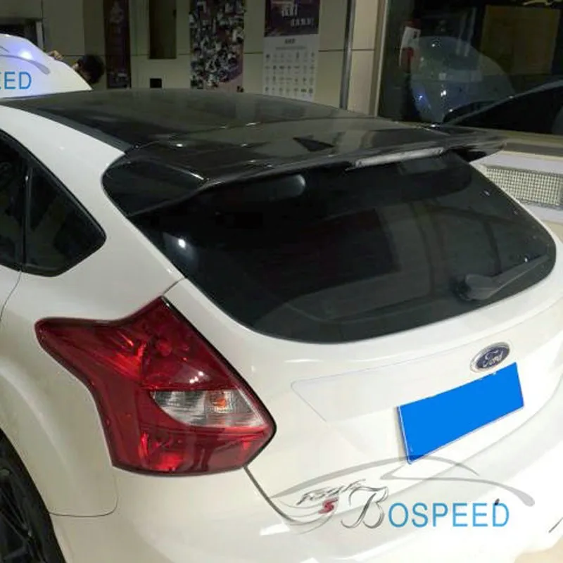 Углеродное волокно задний спойлер на крыше крыло для Ford Focus Хэтчбек 4D 2012