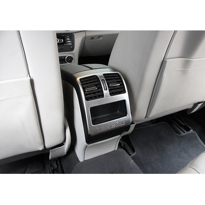 

Car styling ABS Chrome Rear Air Conditioning Vent Outlet Cover Trim For Mercedes Benz GLK Class X204 200 300 360 Accessories