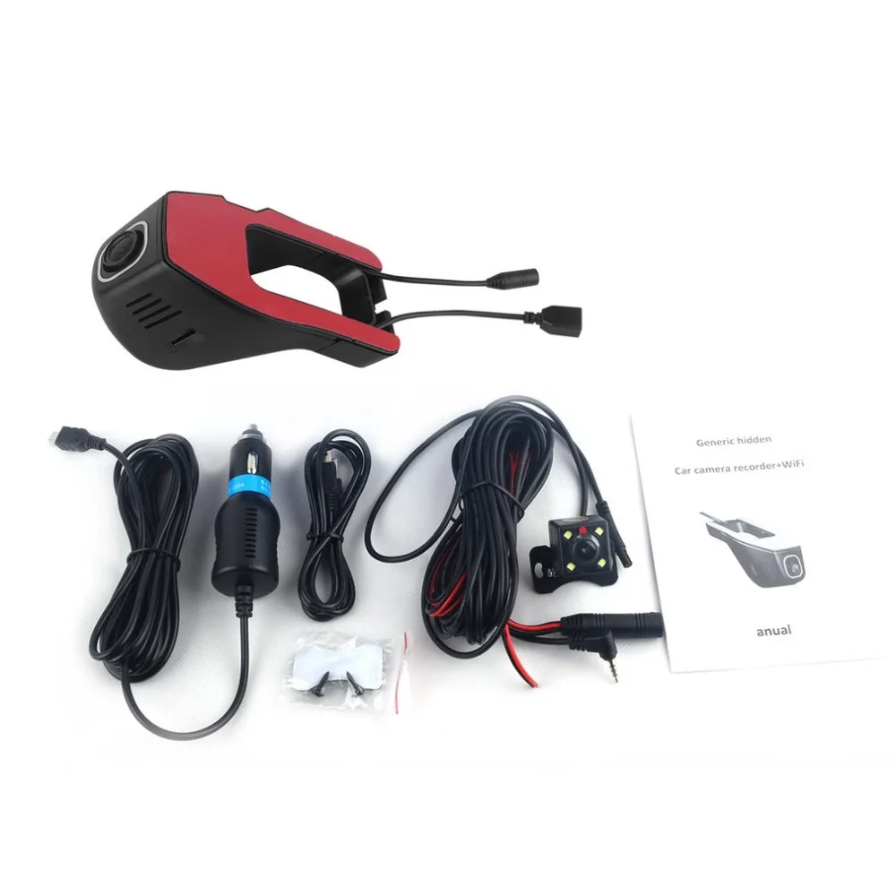 

new Full HD 1080P Invisible Wifi Car SUV DVR Video Recorder Dual Lenses Camera G-Sensor Motion Sensor Automobile Data Recorder